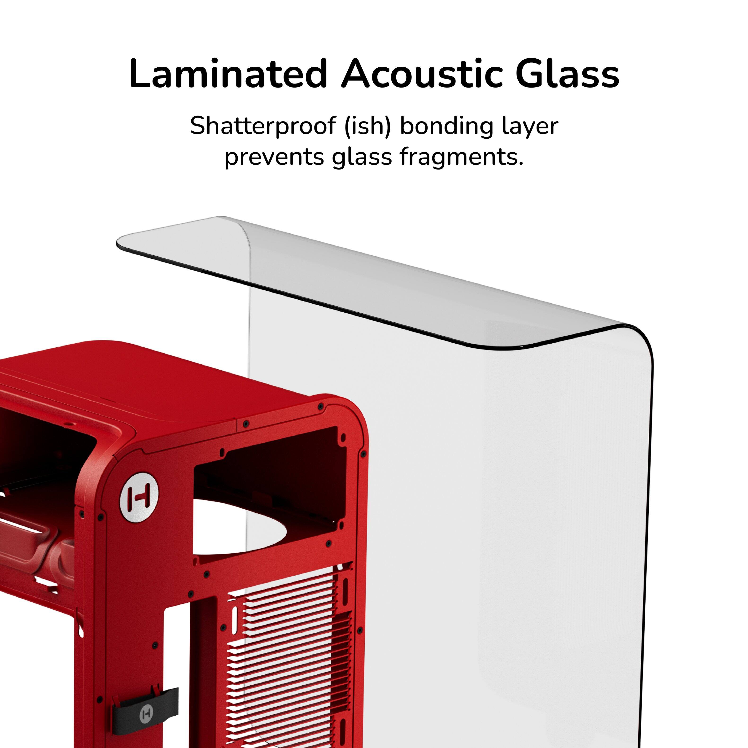 Laminated Acoustic Glass

Shatterproof (ish) bonding layer prevents glass fragments.