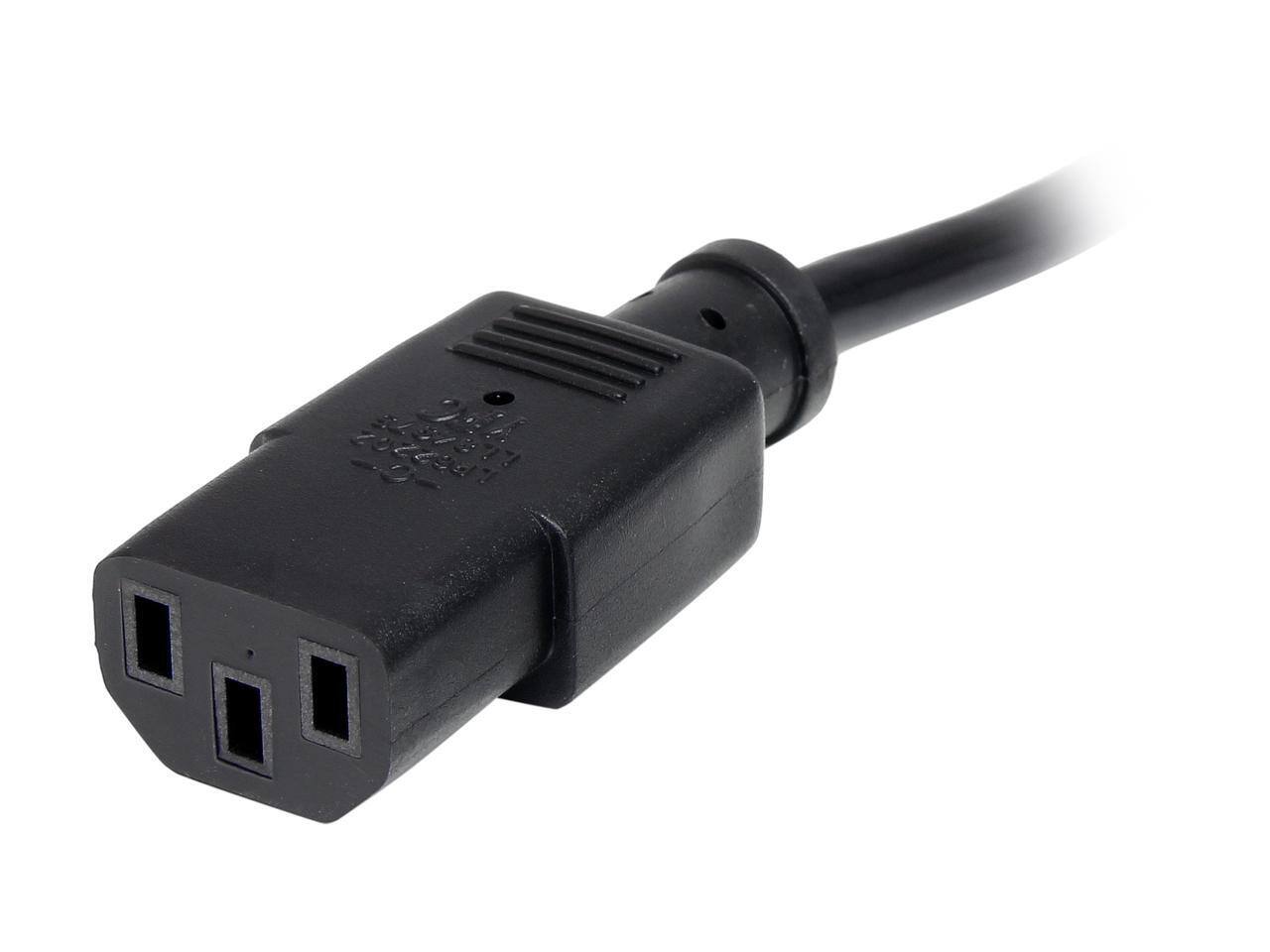 Alt View 1. StarTech.com - StarTech.com PXT101_10 10ft NEMA 5-15P to C13 Power Cord.