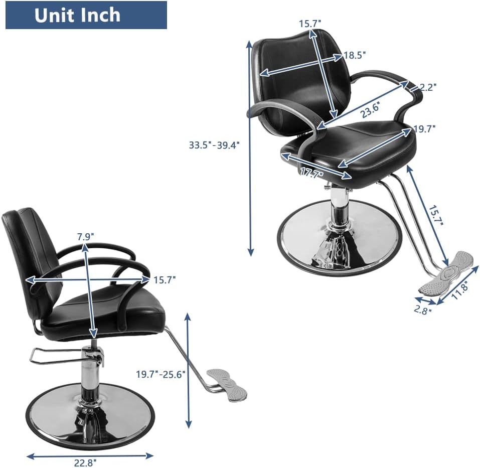 Unit Inch

- 15.7"
- 18.5"
- 33.5"-39.4"
- 23.6"
- 2.2"
- 19.7"
- 17.7"
- 7.9"
- 15.7"
- 15.7"
- 2.8"
- 11.8"
- 19.7"-25.6"
- 22.8"