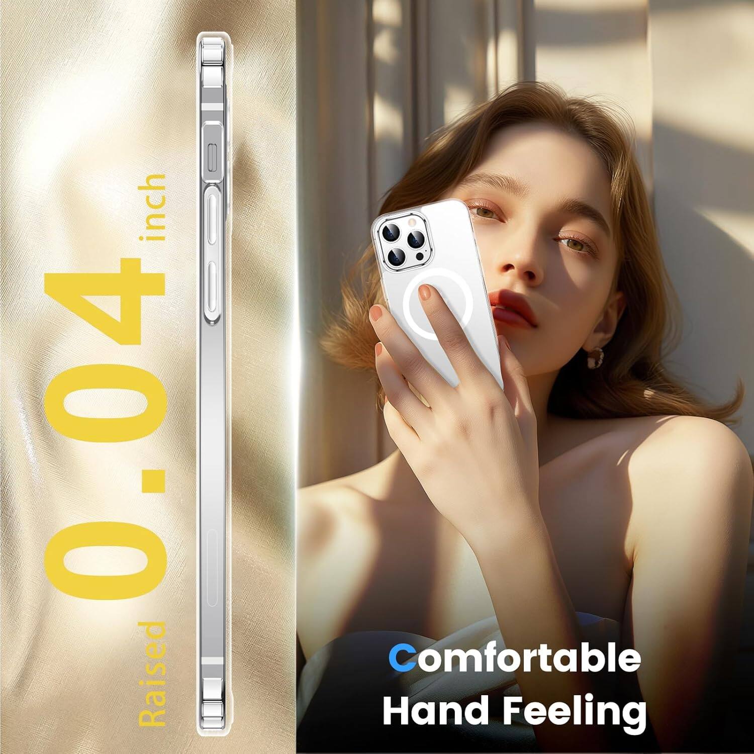 0.04 inch, Raised, Comfortable Hand Feeling