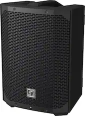 Front. Electro-Voice - Electro-Voice EVERSE 8 2 Way Black Battery Powered Loudspeaker with Bluetooth.