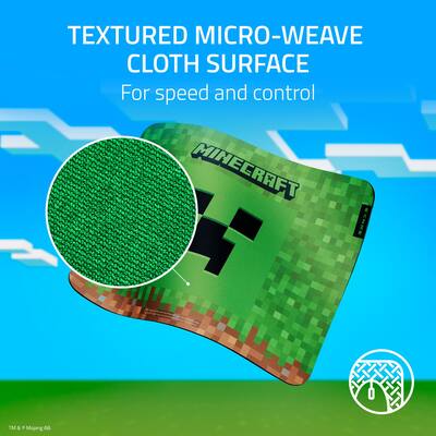 Razer Gigantus V2 Cloth Gaming Mouse Pad (Medium) Minecraft Razer Gigantus V2 Cloth Gaming Mouse Pad (Medium) Minecraft