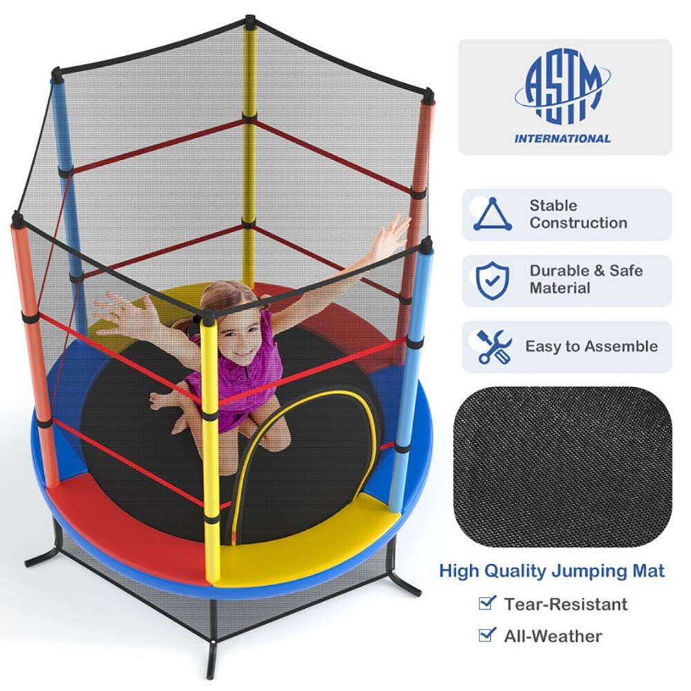 - M INTERNATIONAL
- Stable Construction
- Durable & Safe Material
- Easy to Assemble
- High Quality Jumping Mat
- Tear-Resistant
- All-Weather