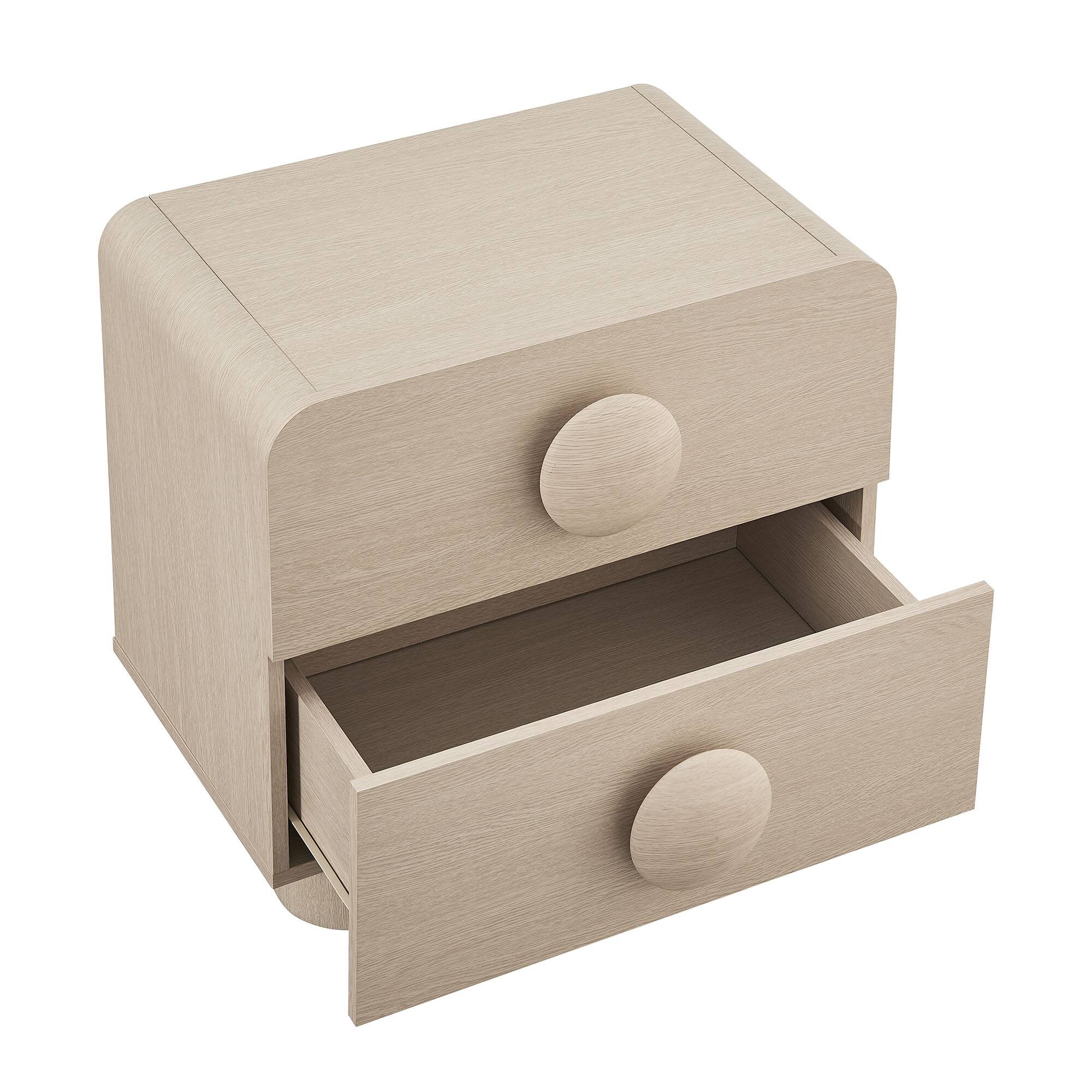 Alt View 4. Modway - Sonnet 2-Drawer Nightstand by Modway - Ash.