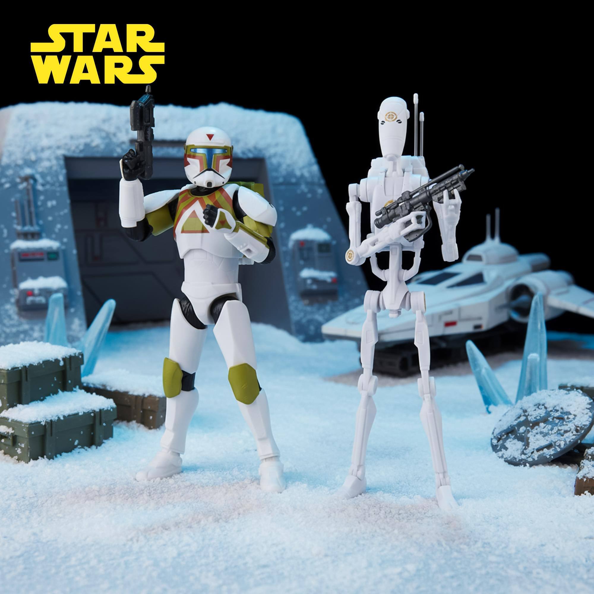 Hasbro Star Wars 6 Inch Urban Fighter Clone Commando and B1 Battle