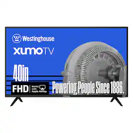 Westinghouse - 40" Smart Xumo TV, FHD 1080P w/Voice Remote, Flat LED Display, Apple HomeKit & Wi-Fi for streaming