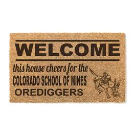 Jardine - Colorado School of Mines Orediggers 18" x 30" Welcome Doormat - Brown