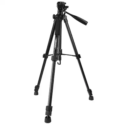 Front. RadioShack - Camera Tripod with Swivel Base.
