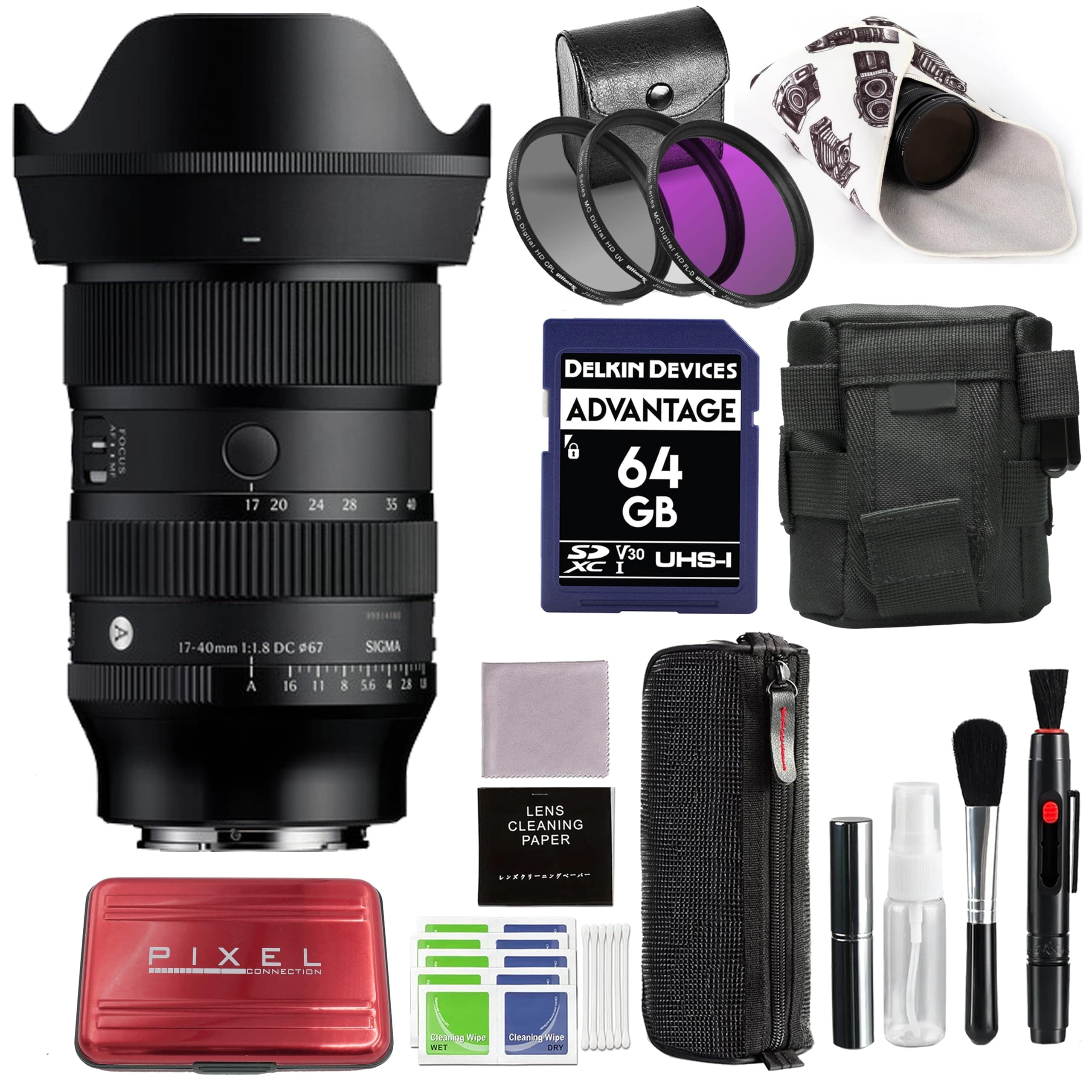 Sigma - 17-40mm f/1.8 DC Art Lens for Sony E Mount with Advanced Accessory and Travel Bundle | 214965 | 17-40mm Sony Lens price history on PriceWatchPro