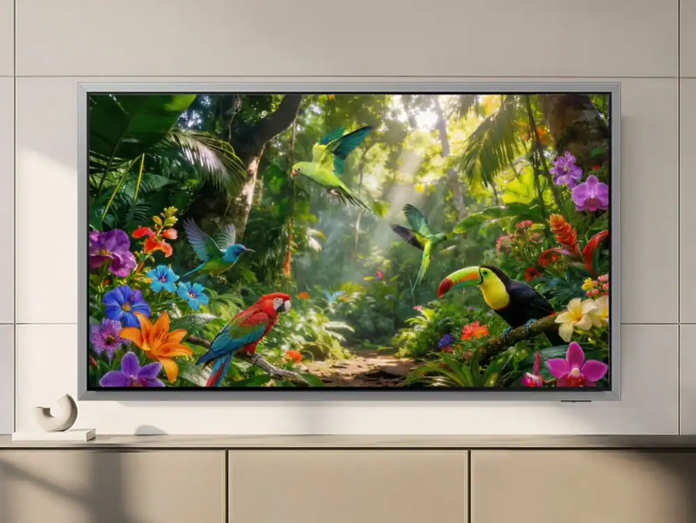 Alt View 30. Samsung - 77" Class S95H OLED 4K UHD SmartVision AI Smart Tizen TV (2026) - Slate Black.