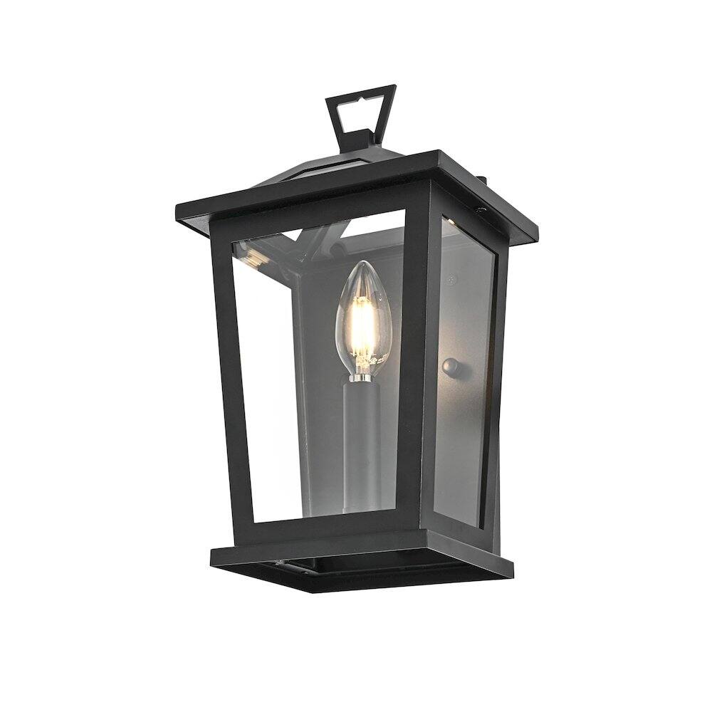Alt View 1. Elegant Lighting - Richmond 7 inch Outdoor Pendant in Black - Black.