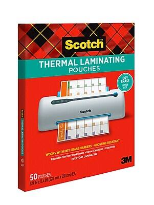 Scotch THERMAL LAMINATING POUCHES DRY ERASE LETTER

Scotch
Fansky GHOSTING RESISTANT ERASE MARKERS Calendars Checklists WITH DAY Home WORKS Teacher Worksheets LAMINATING viderook EVERYDAY 3M POUCHES 250 mm) EA 50 11.4 IN (228 mm X 8.9 IN