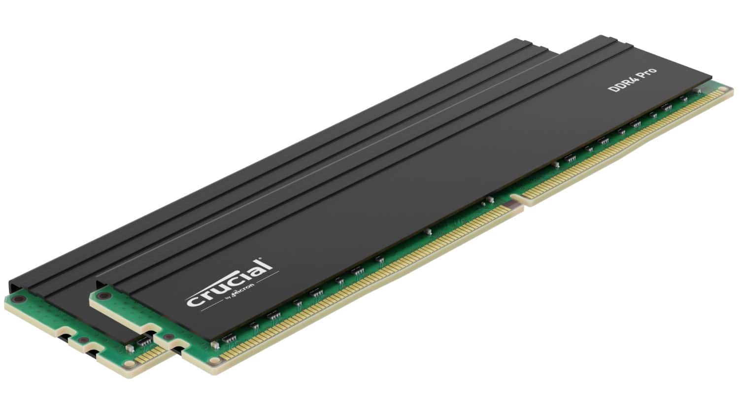 Alt View 11. Crucial - Pro 64GB Kit (2x32GB) DDR4 3200MHz C22 UDIMM Desktop Memory Kit - Black.