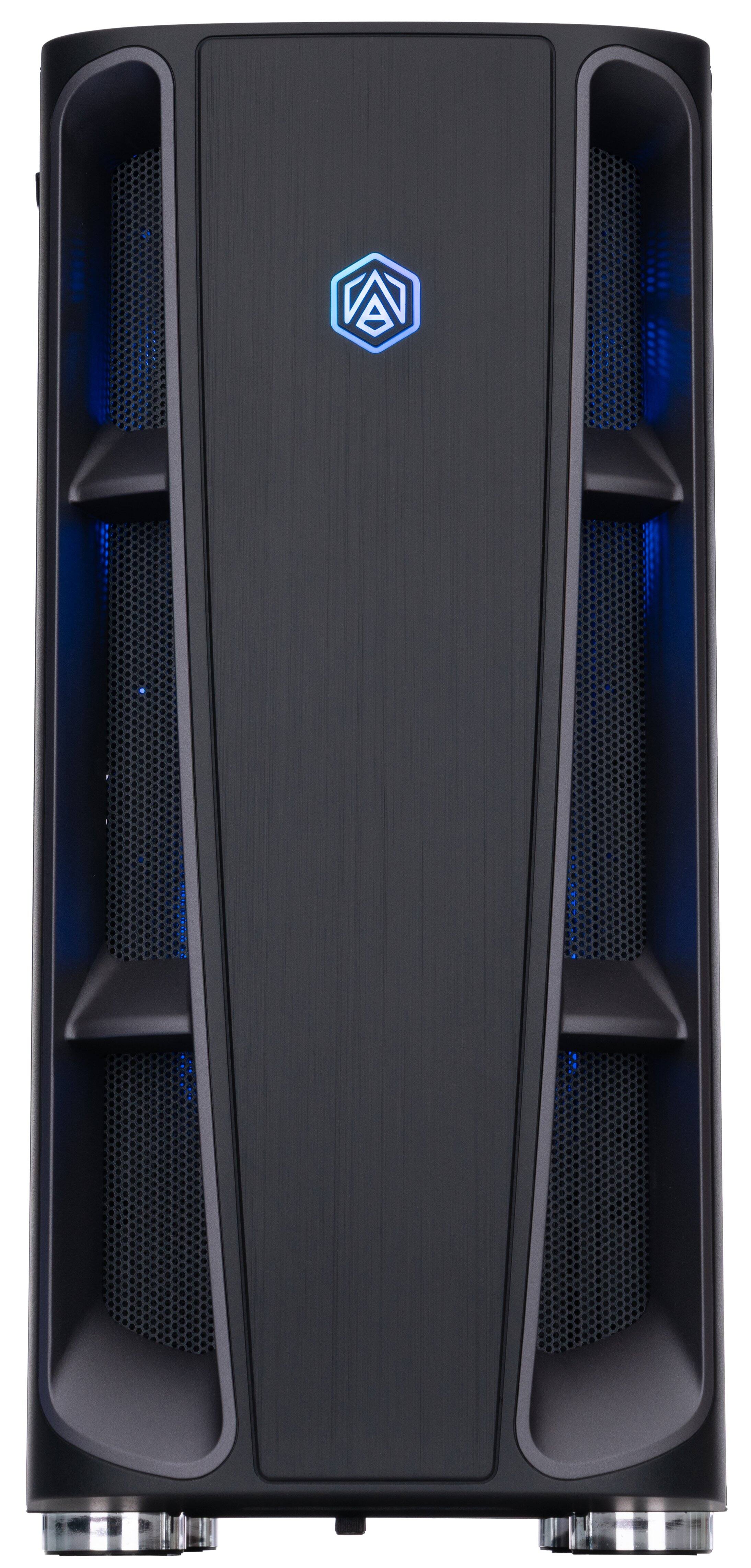 Angle. ADVANCED BATTLESTATIONS - ABS Kaze II Ruby Gaming PC - Windows 11 - AMD Ryzen 7 9800X3D - GeForce RTX 5080 - 32GB DDR5 6400 - 2TB - black.