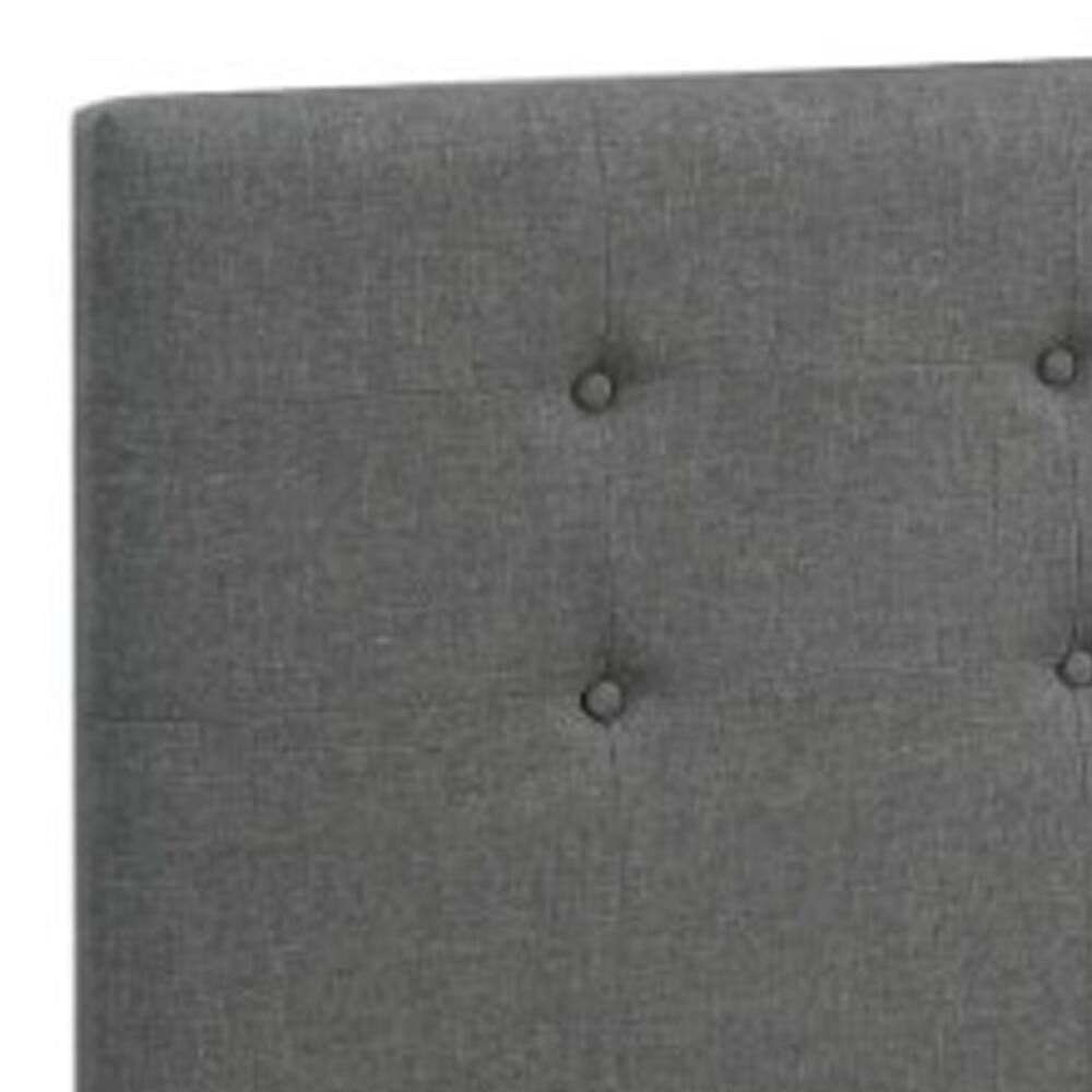 Alt View 1. Manhattan Lane - Upholstered Wooden Full Bed With Button Tufted Headboard & Lower Storage Drawer Gray - Gray.
