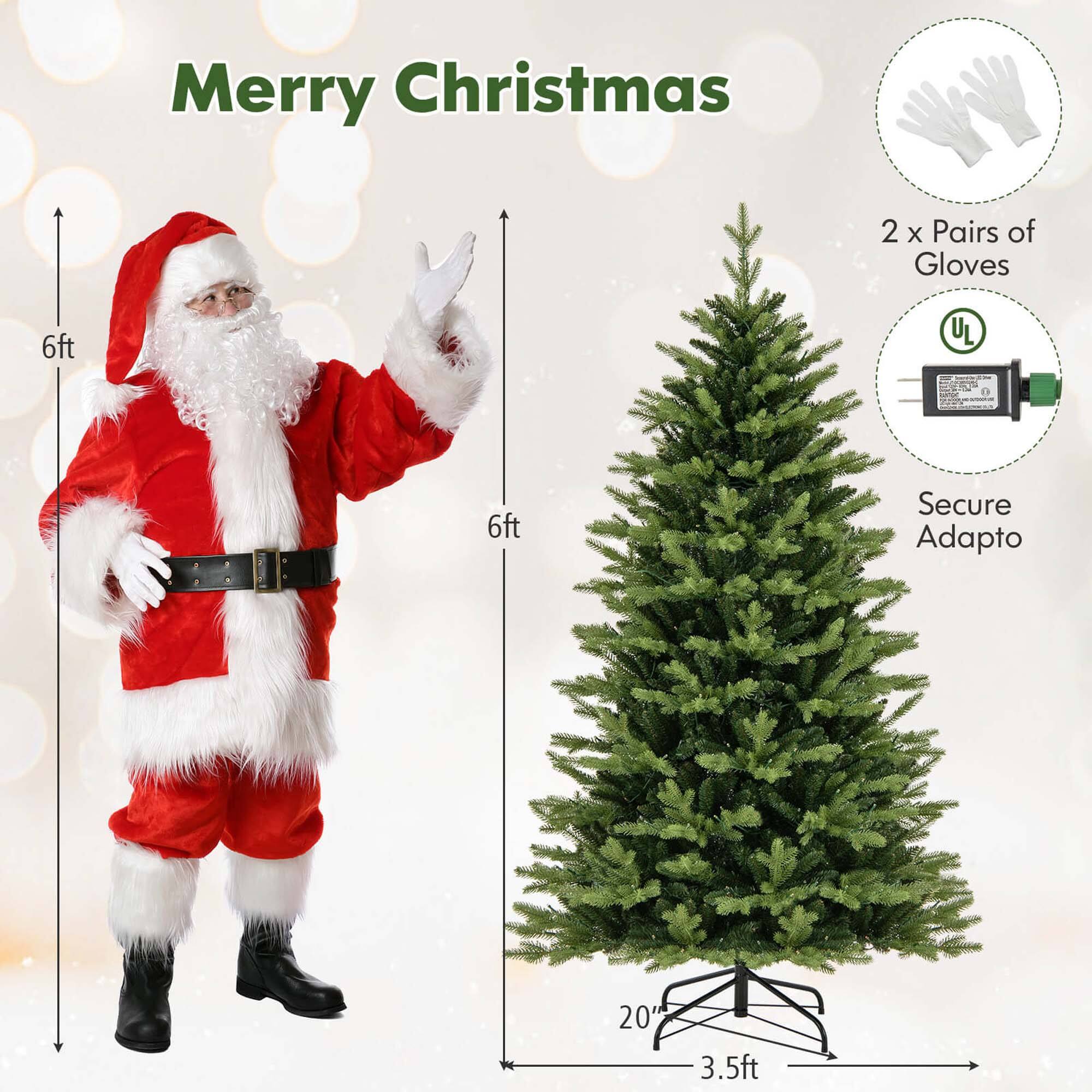 Merry Christmas

2 x Pairs of Gloves

6ft

UL

6ft

Secure Adapto

20"

3.5ft