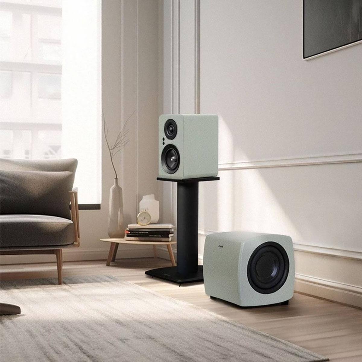 Alt View 7. Jamo - Jamo Active Subwoofer Matte Green - Black, Gray, Khaki Green, White.