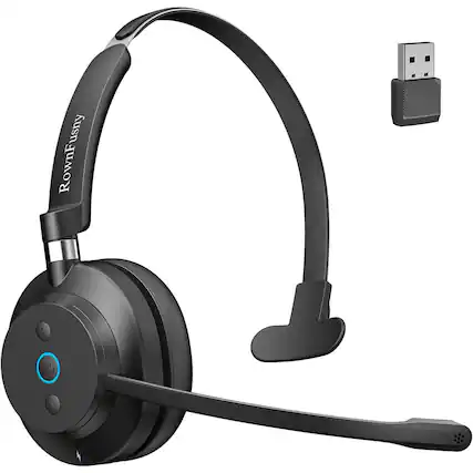 Front. Rownfusny - Rownfusny R03U USB Headset With Noise-Canceling Mic.