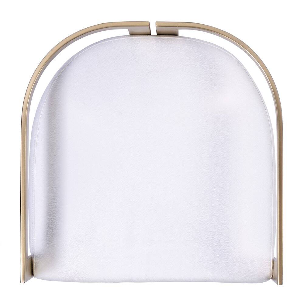 Left. Butler Specialty - Clarence Faux Leather 23" Dining Stool - White.