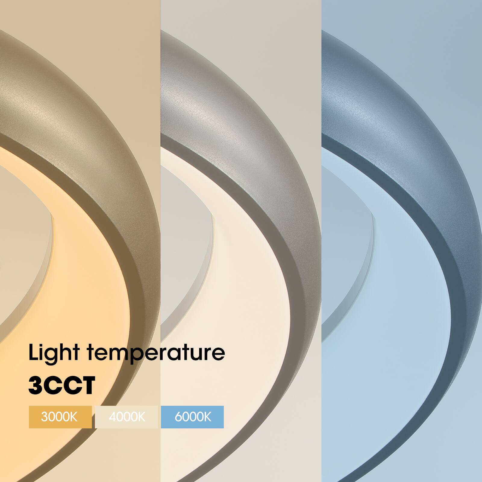 Light temperature  
3CCT  
3000K 4000K 6000K