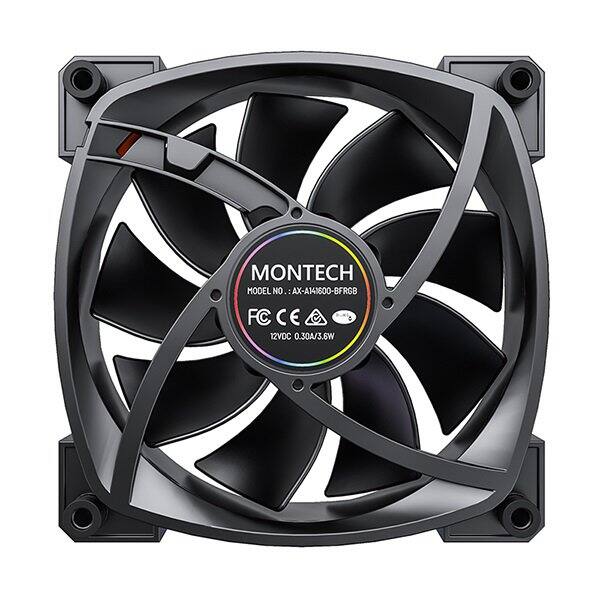 MONTECH MODEL NO. AX-A141600-BFRGB  
FC CE 12VDC 0.30A/3.6W