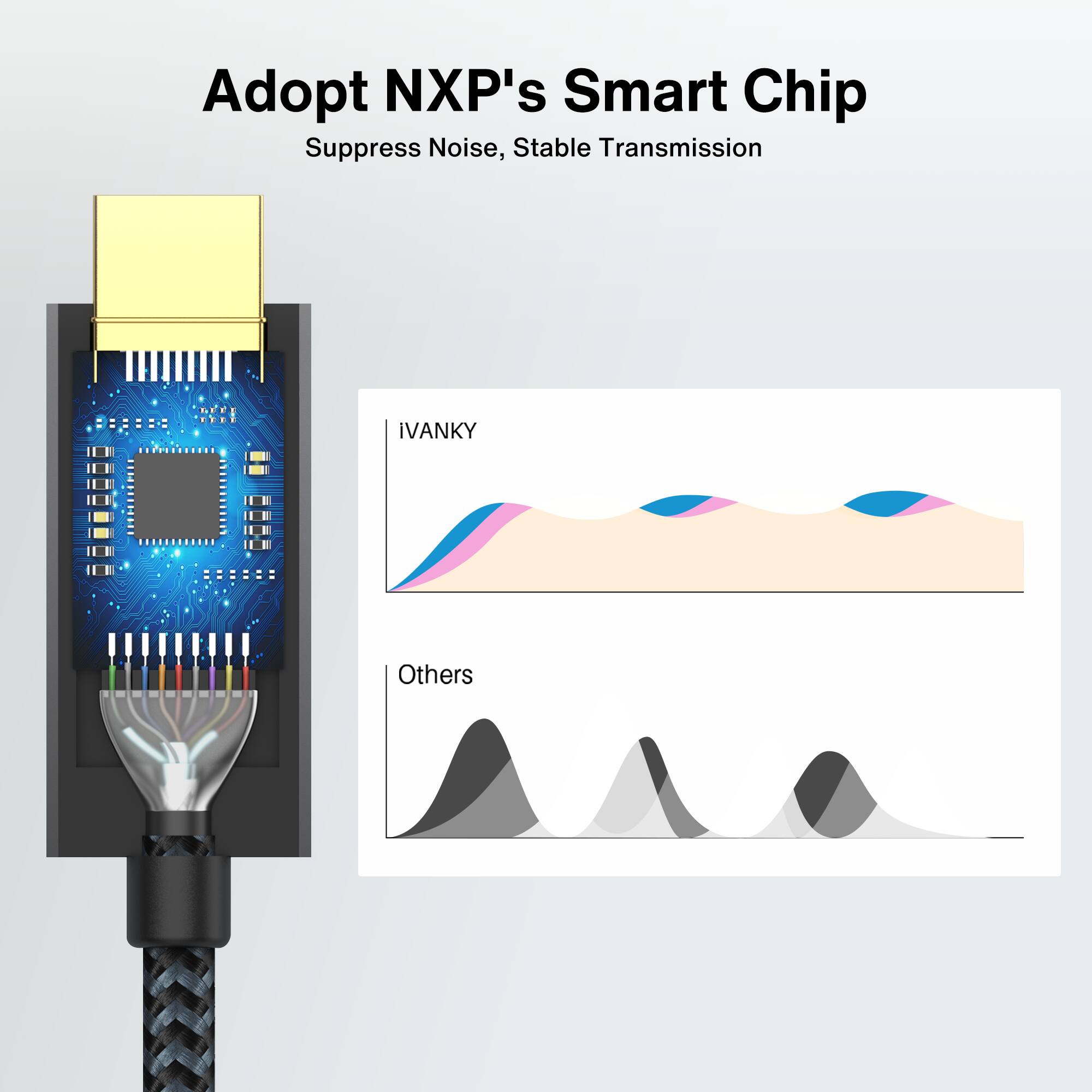 Adopt NXP's Smart Chip  
Suppress Noise, Stable Transmission  

iVANKY  

Others