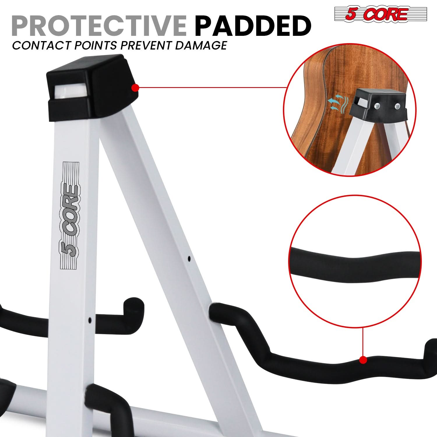 5 CORE PROTECTIVE PADDED CONTACT POINTS PREVENT DAMAGE