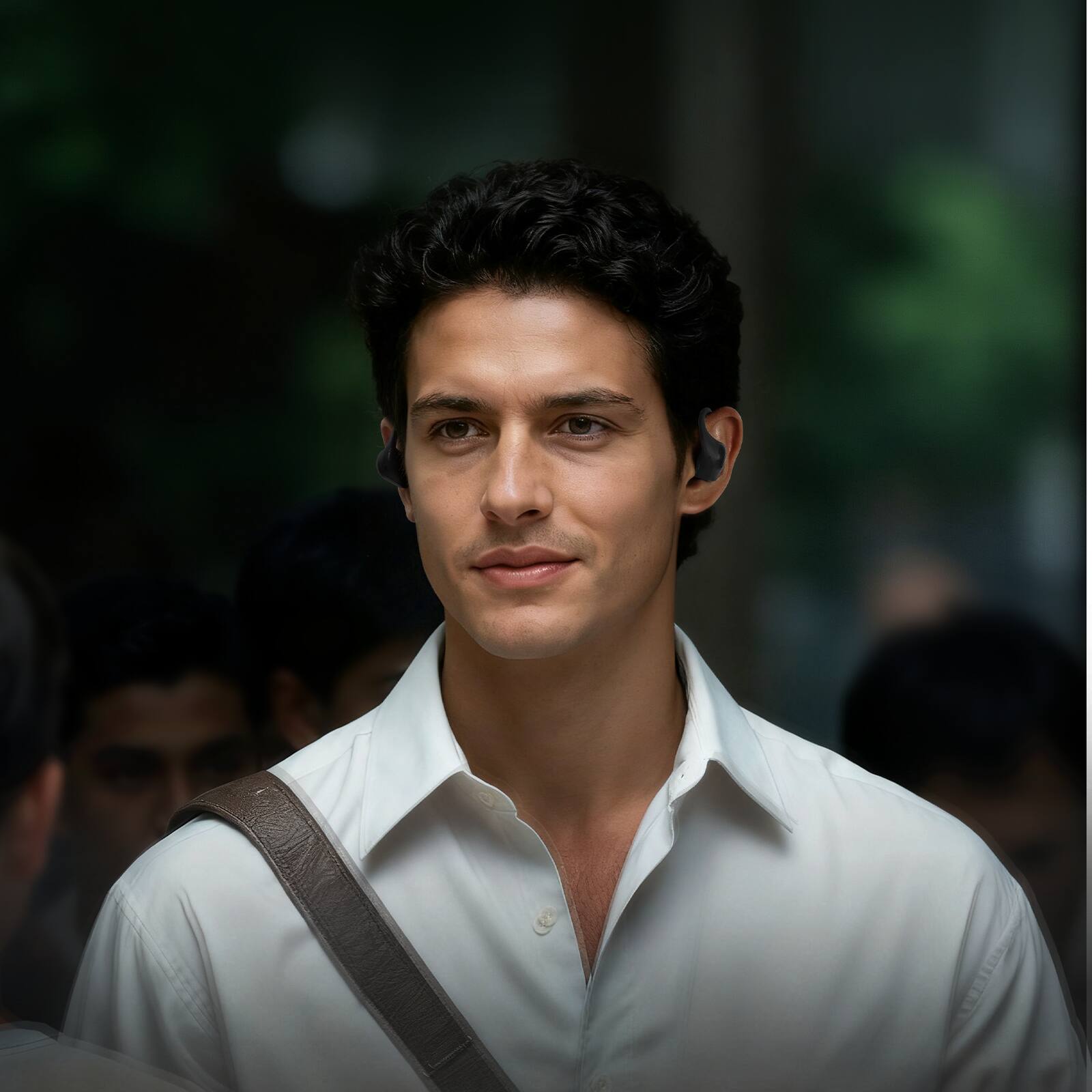 Alt View 10. Tronsmart - OpenFly 2 Pro Open-Ear Headphones, True Wireless Bluetooth Earphones with AI ENC 4 Mics Clear Calls, 40H Playtime, IPX5 - Black.