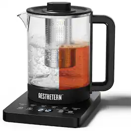 AESTHETERN - AES-EK-BLK02 Tea Kettle With Infuser - Black