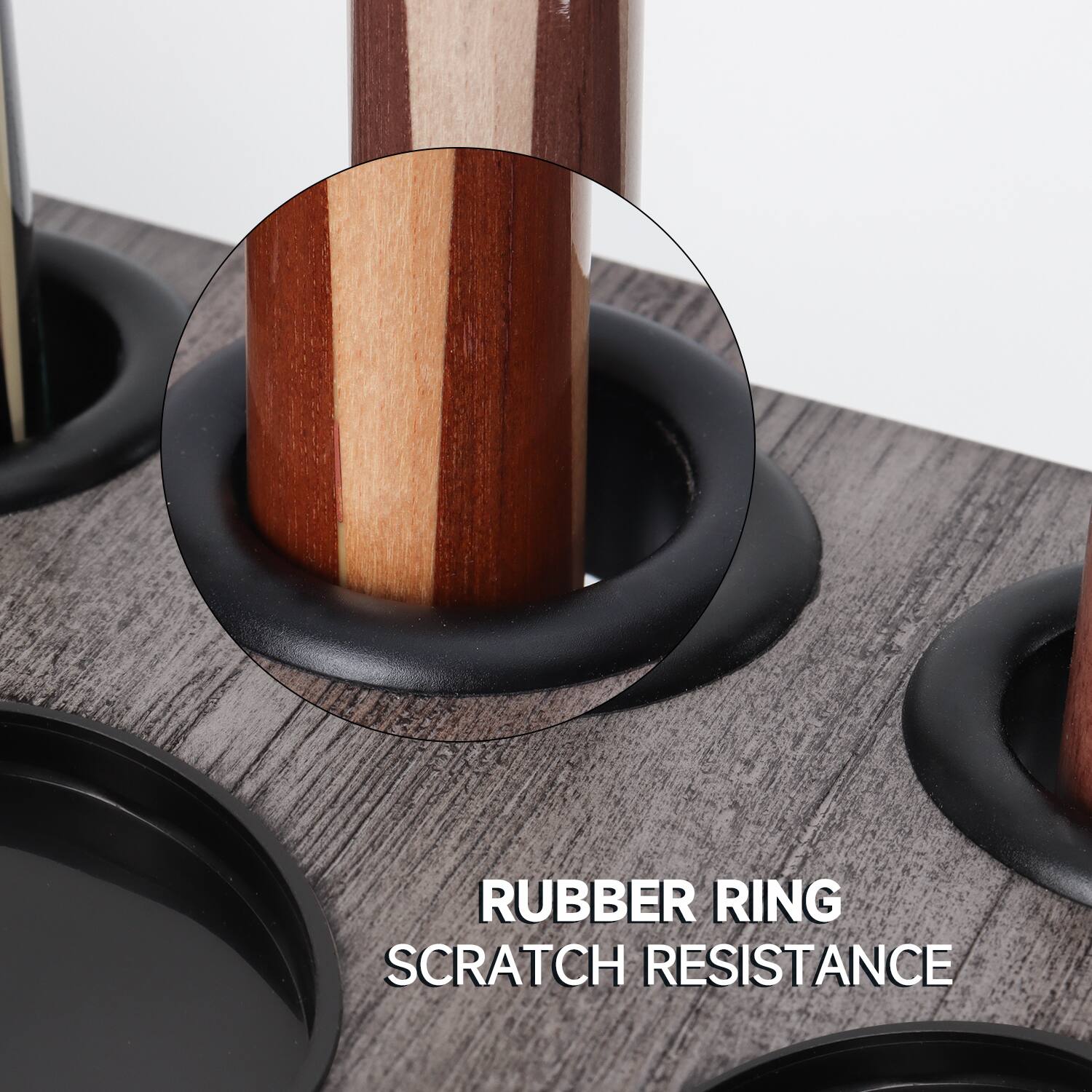 RUBBER RING SCRATCH RESISTANCE