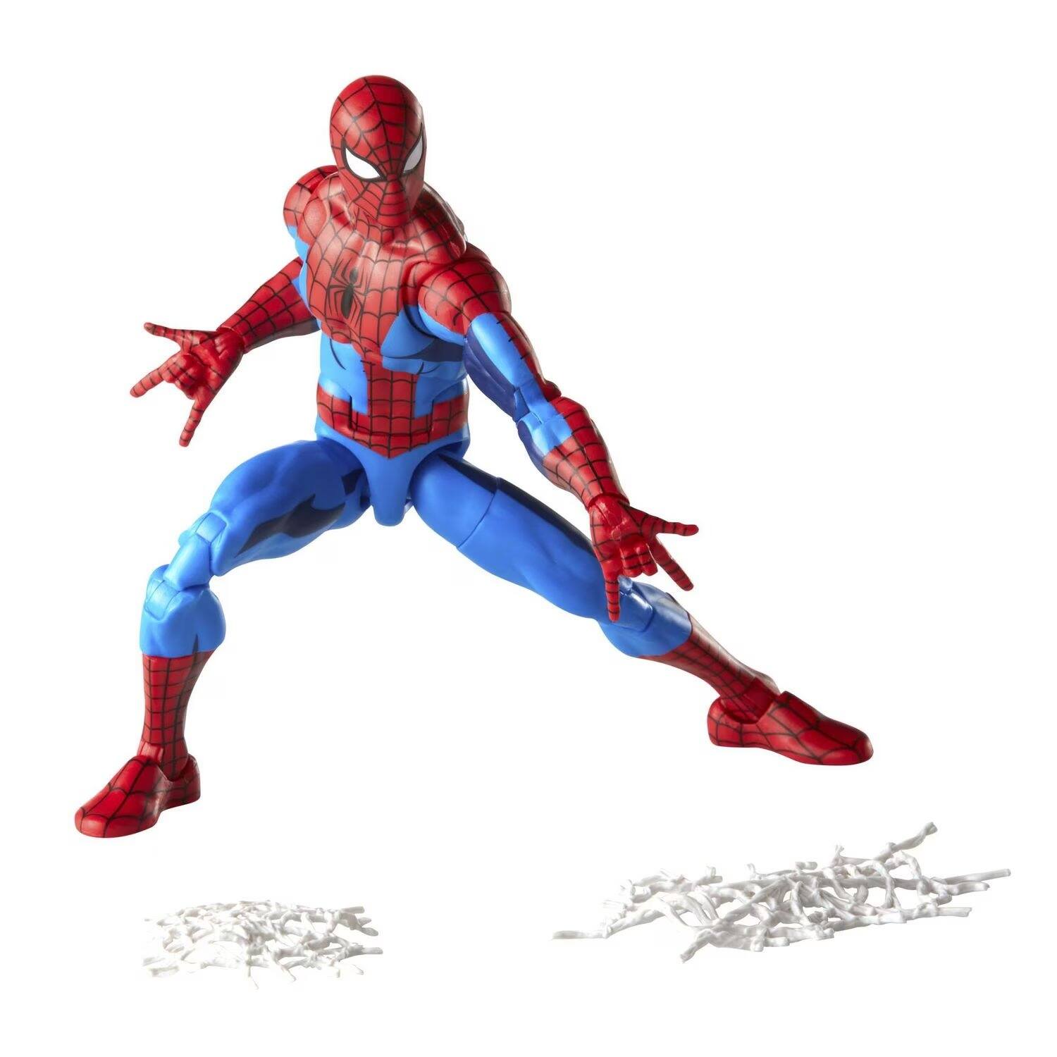 Left. Marvel - Spider-Man: Marvel Legends Series Cel Shaded Action Figure with 6 Accessories (6") - Multicolor.