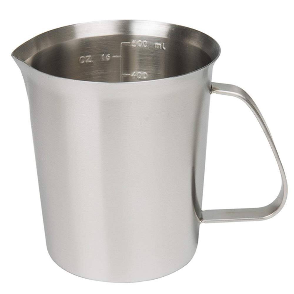 Dapper Styles Measuring Cup Stainless Steel (16 Ounce/ 0.5 Liter 2 Cup ...