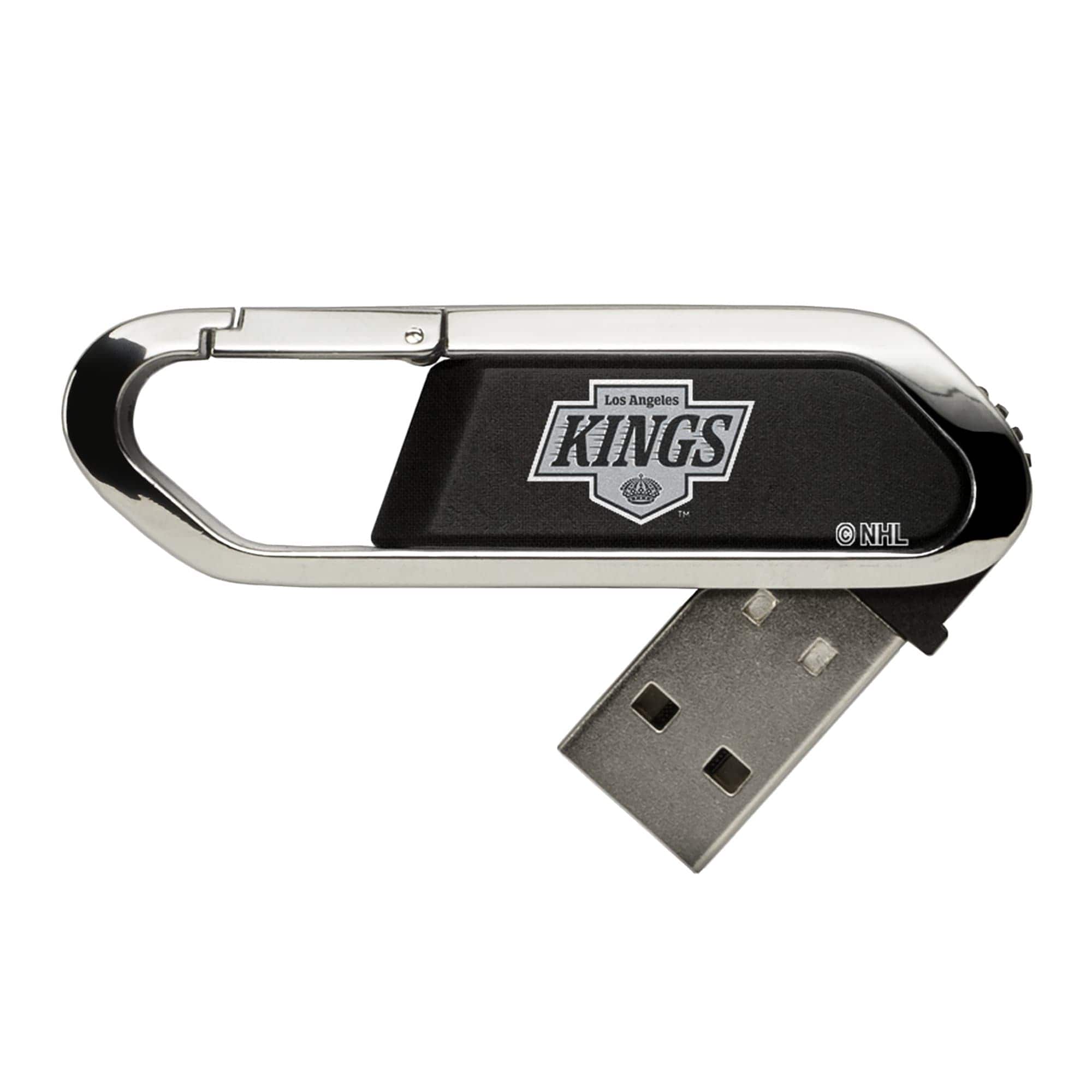 Keyscaper - Los Angeles Kings Clip USB Flash Drive-16 GB USB-C - Multicolor