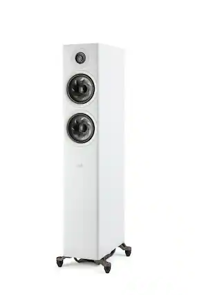Front. Polk Audio - Polk Reserve Series R600 Floorstanding Tower Speaker, New 1" Pinnacle Ring Tweeter & Dual 6.5" Turbine Cone Woofers - White.