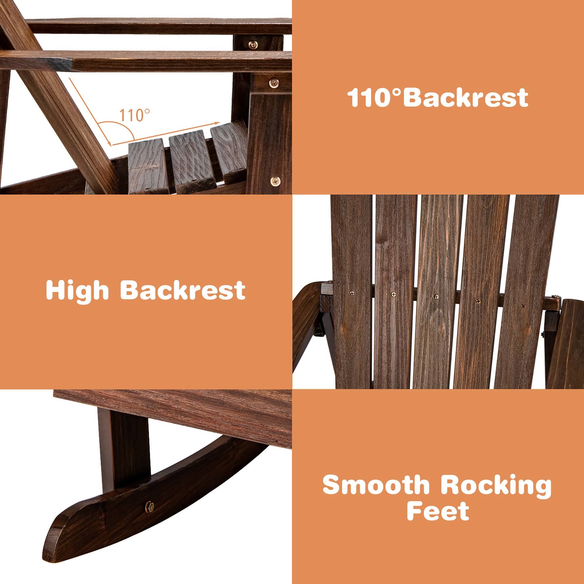 110° Backrest  
High Backrest  
Smooth Rocking Feet