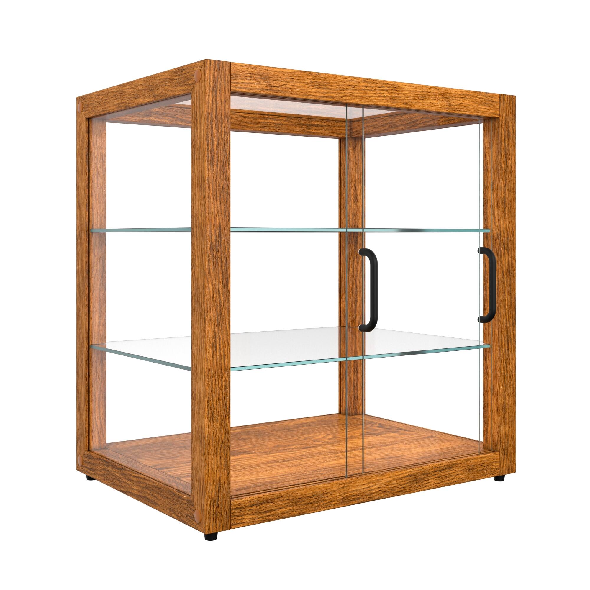 Alt View 6. Koolmore - 20 In. 3-Tier Artisan Light Wooden Bakery Square Display case, 2.5 cu. ft. (KM-BDW-20L) - Ash wood color.