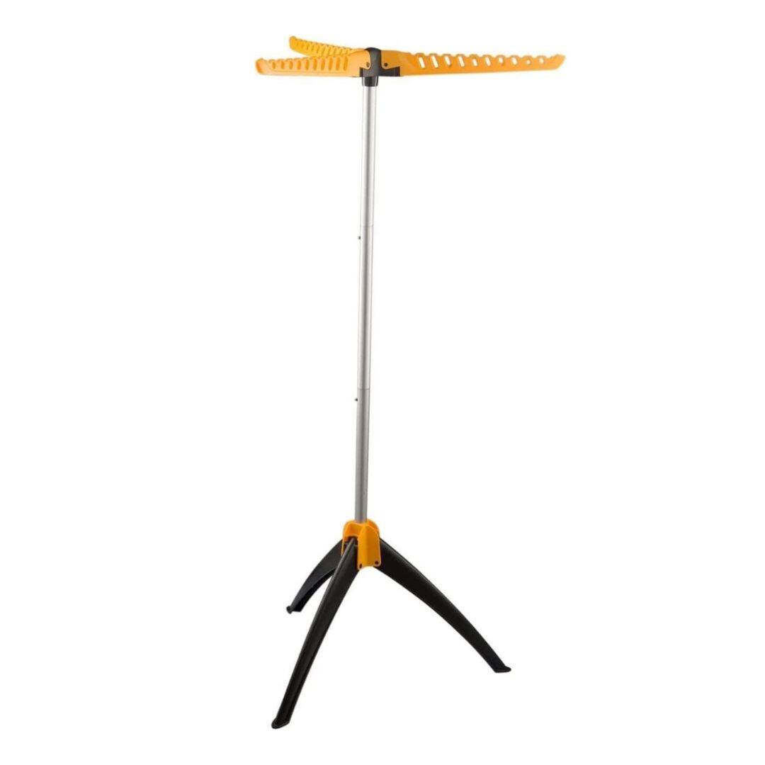Angle. Home It - Foldable Clothes Drying Rack in Yellow - Portable Garment Drying Rack - Foldable Clothing Rack for Drying Clothes - Multicolor.