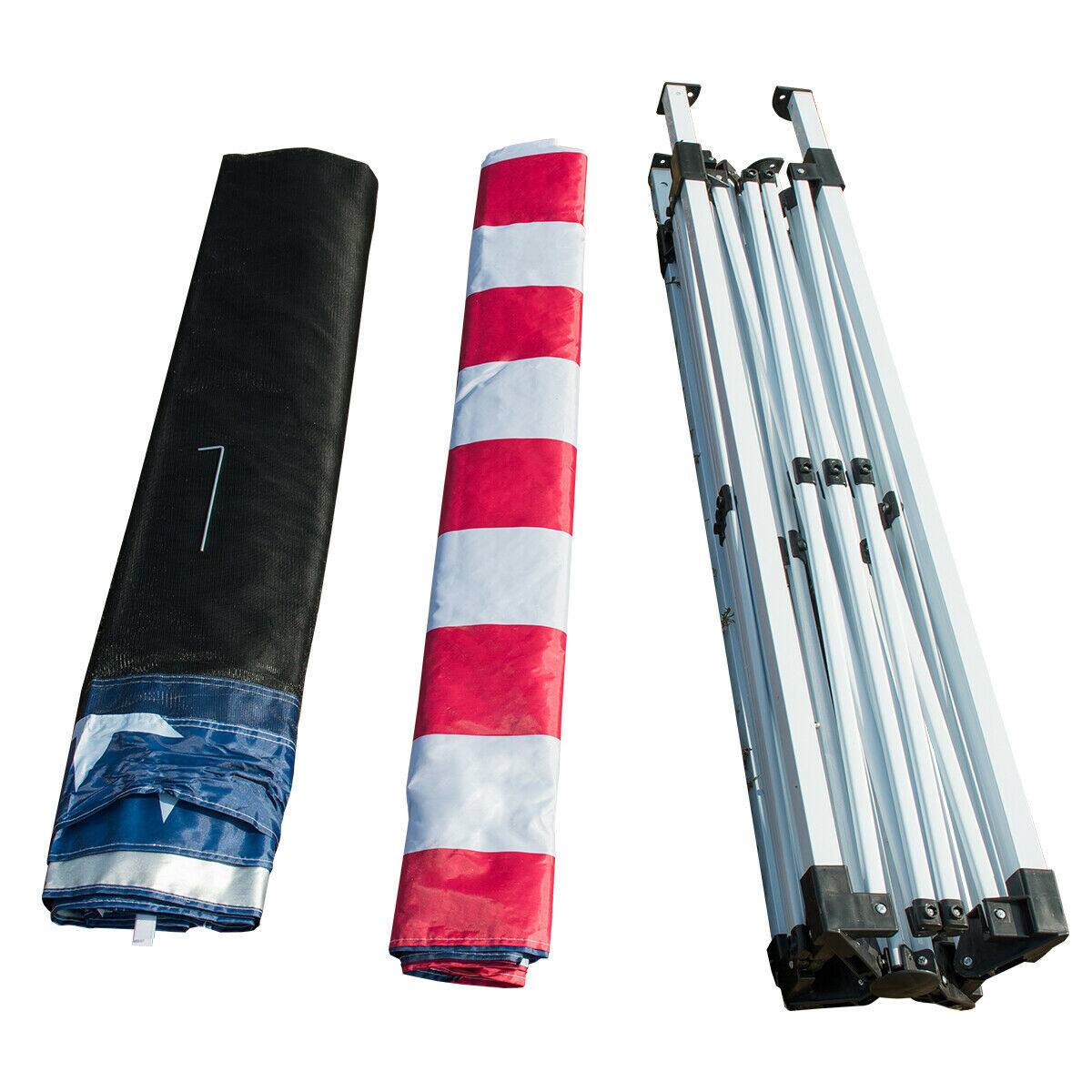 Alt View 5. Gymax - Gymax 10' x 10' Outdoor Pop-up Canopy Tent w/ Mesh Sidewalls Carrying Bag - as pic.