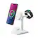 Front. JOURNEY - TRIO ULTRA 3-in-1 Fast Wireless Charging Station - White.