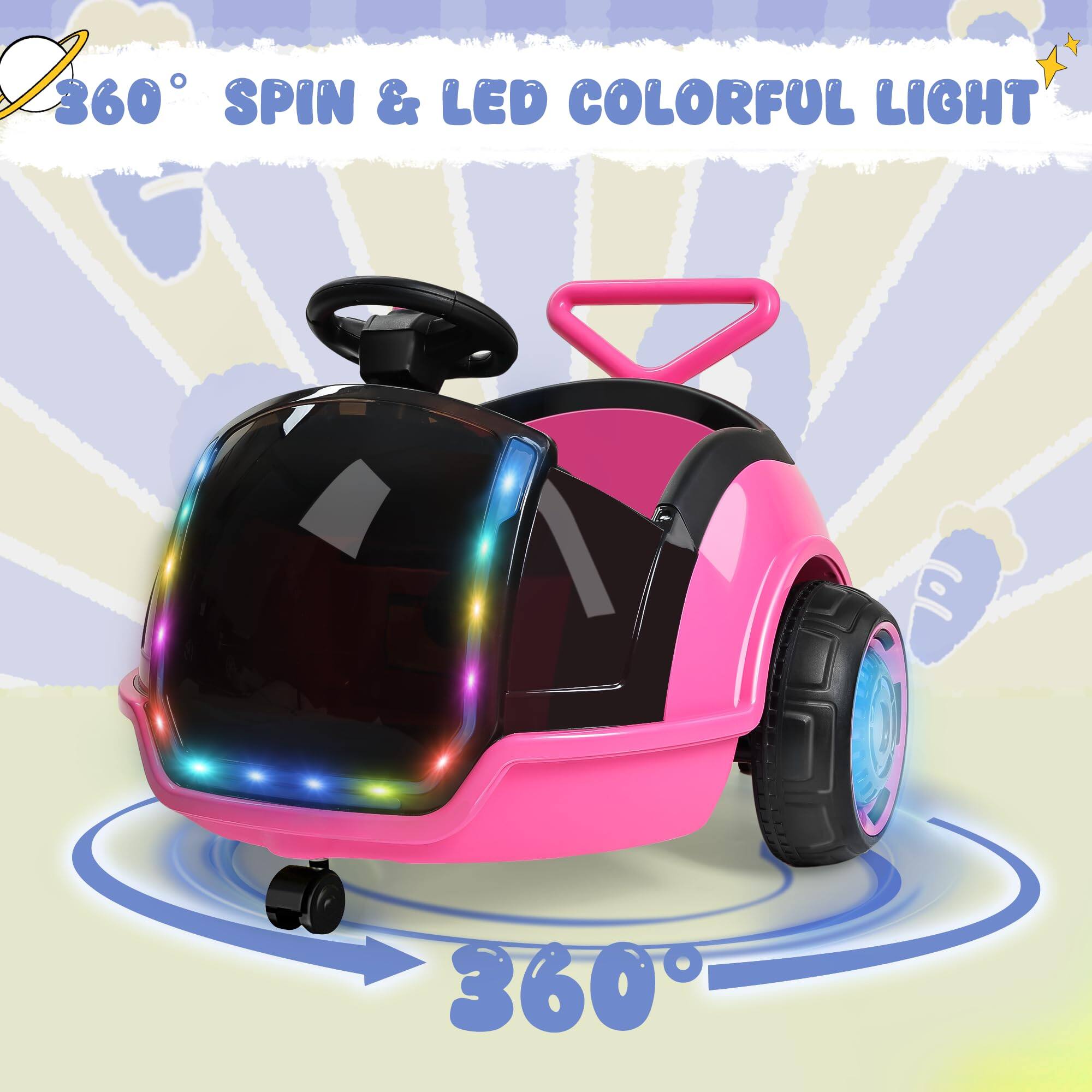 360° SPIN & LED COLORFUL LIGHT