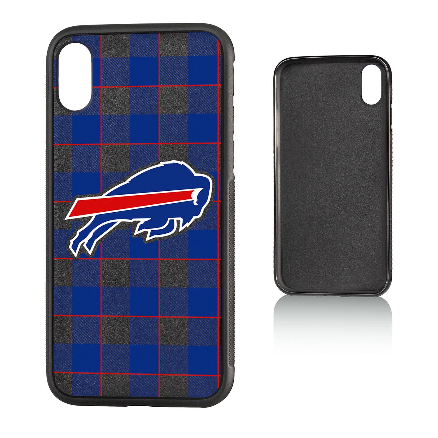 Alt View 2. Keyscaper - Buffalo Bills iPhone Plaid Design Bump Case - 13 mini - Multicolor.