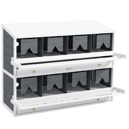 Pawhut - Nesting Box - Gray