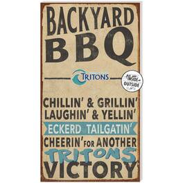 Jardine - Eckerd Tritons 11" x 20" Indoor/Outdoor BBQ Sign - Brown
