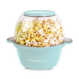 Nostalgia - 2-qt. Stainless Steel Stirring Popcorn Popper - Aqua