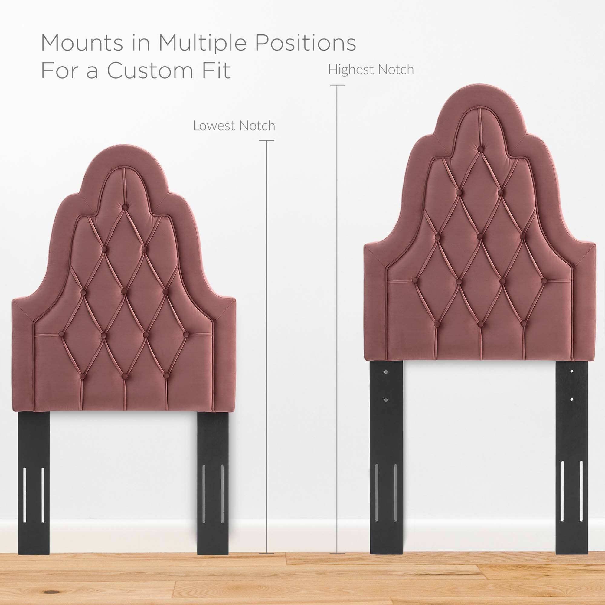 Mounts in Multiple Positions  
For a Custom Fit  

Lowest Notch  
Highest Notch