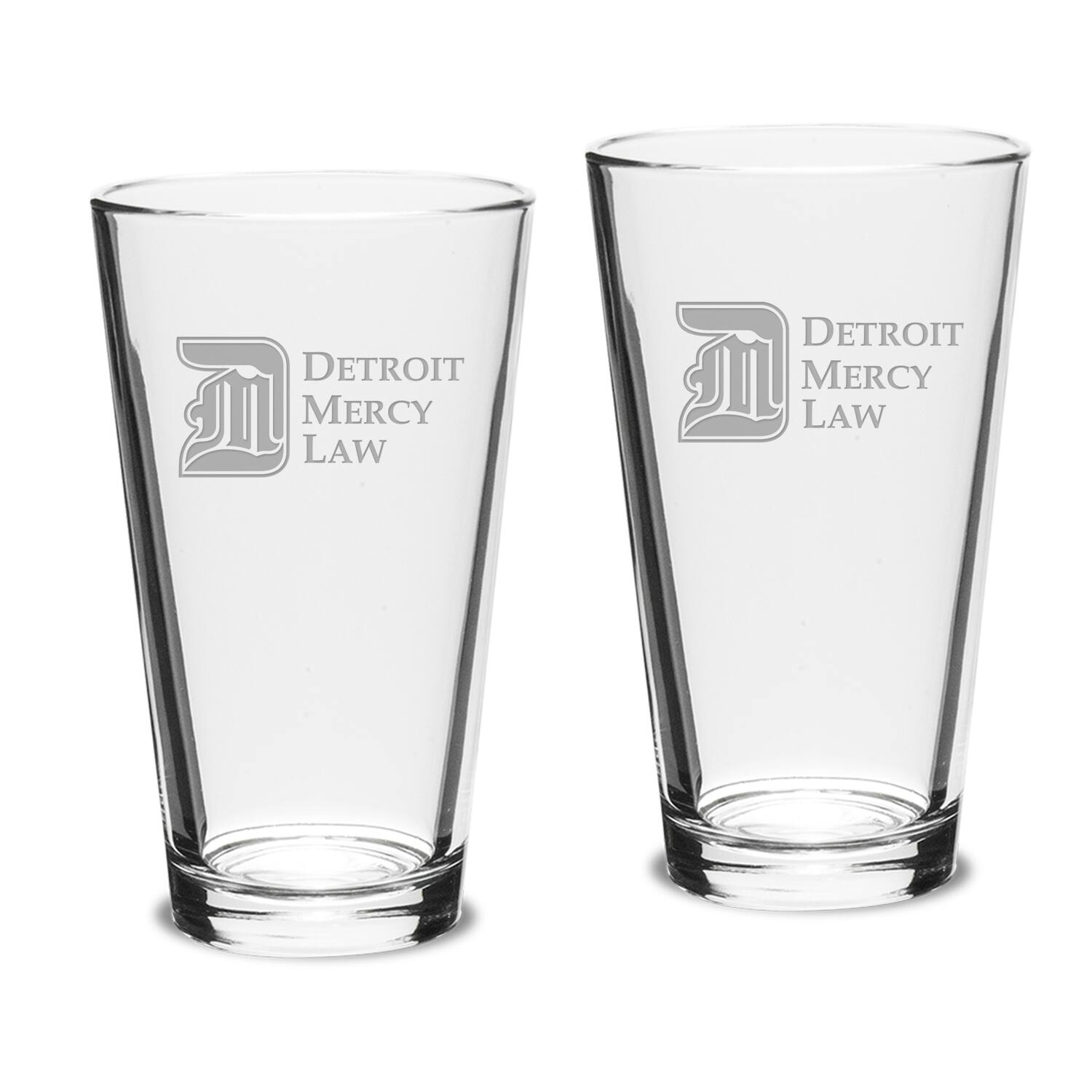 Jardine - Detroit Mercy Titans 16oz. 2-Piece Classic Pub Glass Set - Multicolor