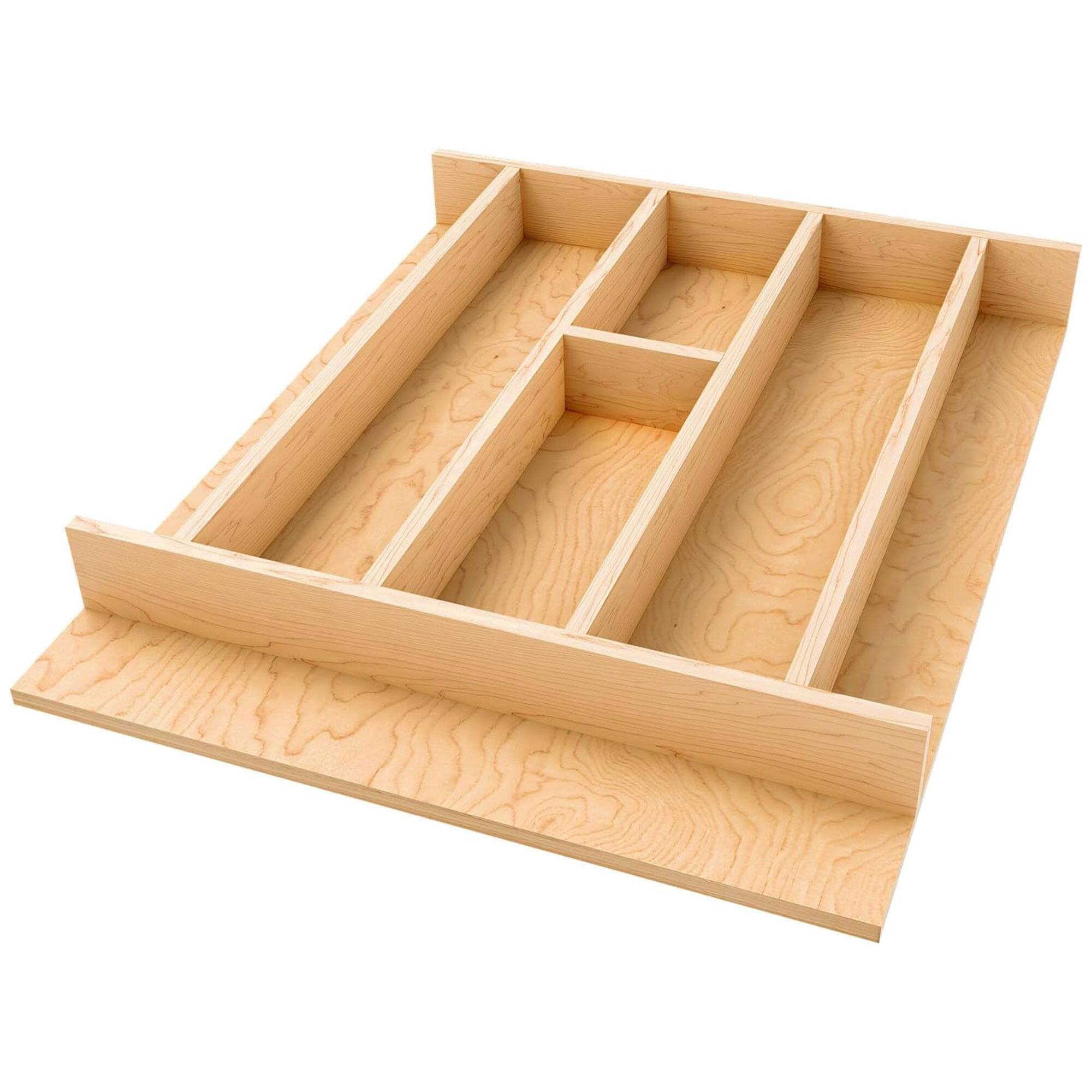 Alt View 3. Rev-A-Shelf - Rev-A-Shelf Natural Maple Right Size Utensil Drawer Insert, 16 1/4" x 19 1/2" - Light Brown.