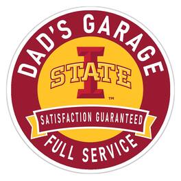 Fan Creations - Iowa State Cyclones 16" Dad's Garage Wood Sign - Multicolor