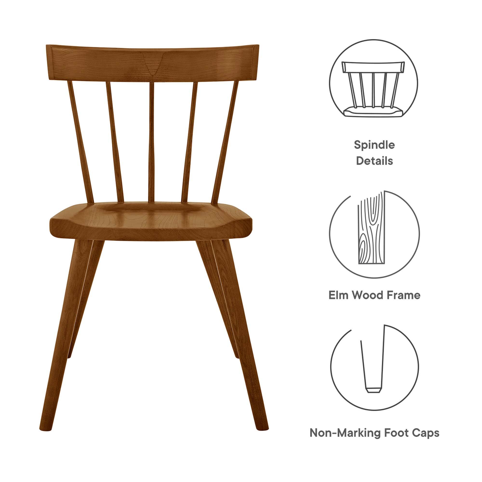 - Spindle Details
- Elm Wood Frame
- Non-Marking Foot Caps