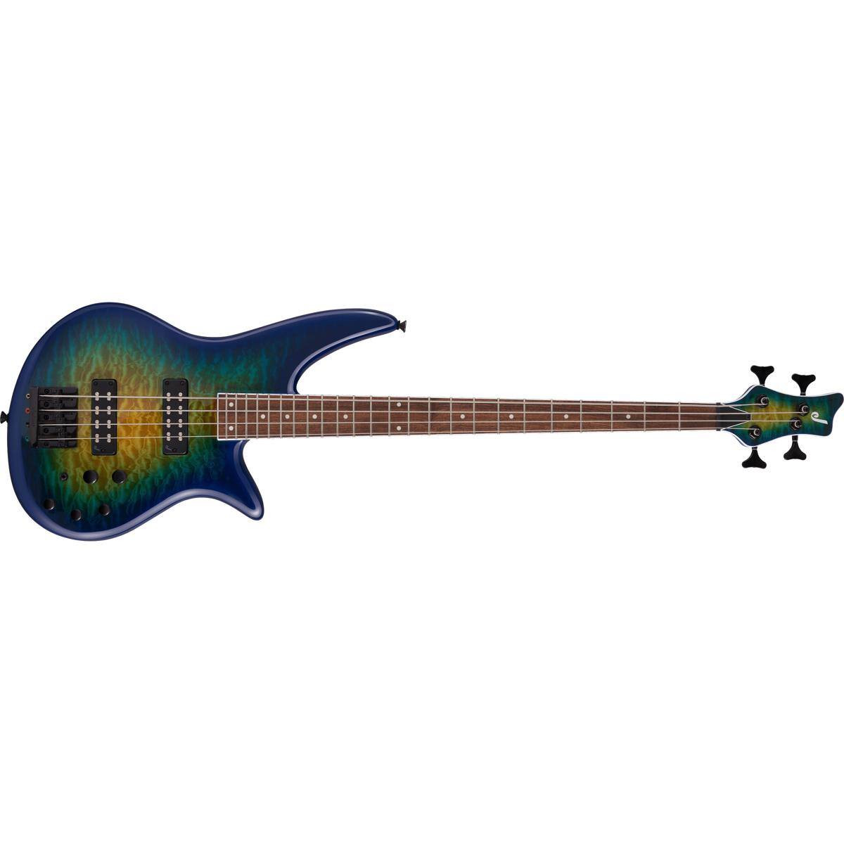 Alt View 1. Jackson - Jackson X Spectra Bass SBXQ IV Electric Guitar, Laurel, Amber Blue Burst.